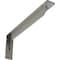 Ekena Millwork Embrey Steel Bracket, Hammered Silver 2"W x 18"D x 6 1/2"H BKTM02X18X06EBHSV - alternate 1